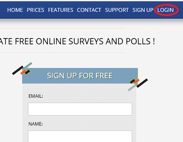 Free survey software registration